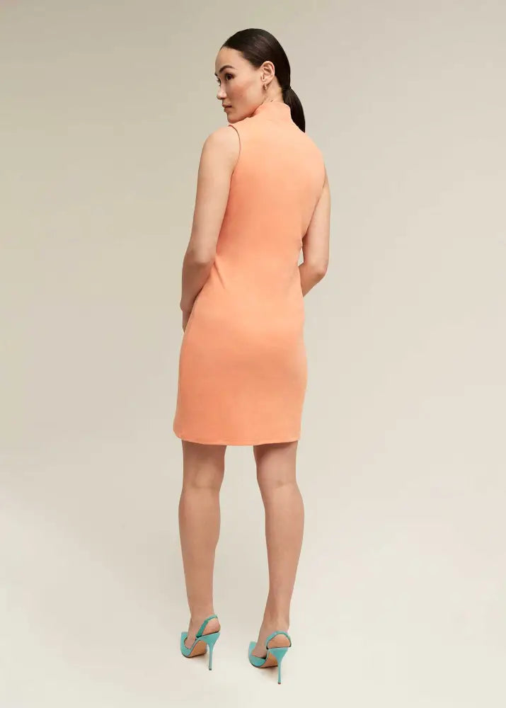 Mock Turtleneck Dress - Clothing